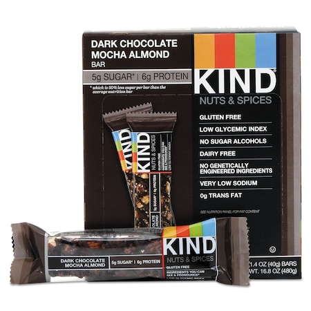 Kind KIND Nuts/Spices Bar, Chocolate Mocha Almond, 12 PK 18554